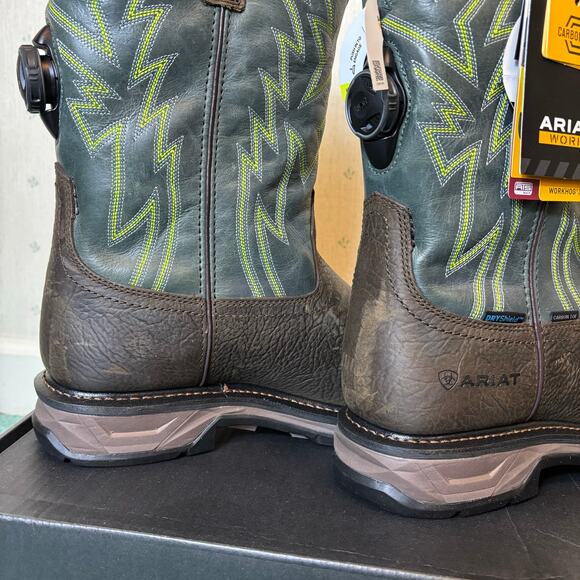 Ariat WorkHog XT BOA Waterproof Carbon Toe Work Boot Size 11 Wide Square Toe NIB
